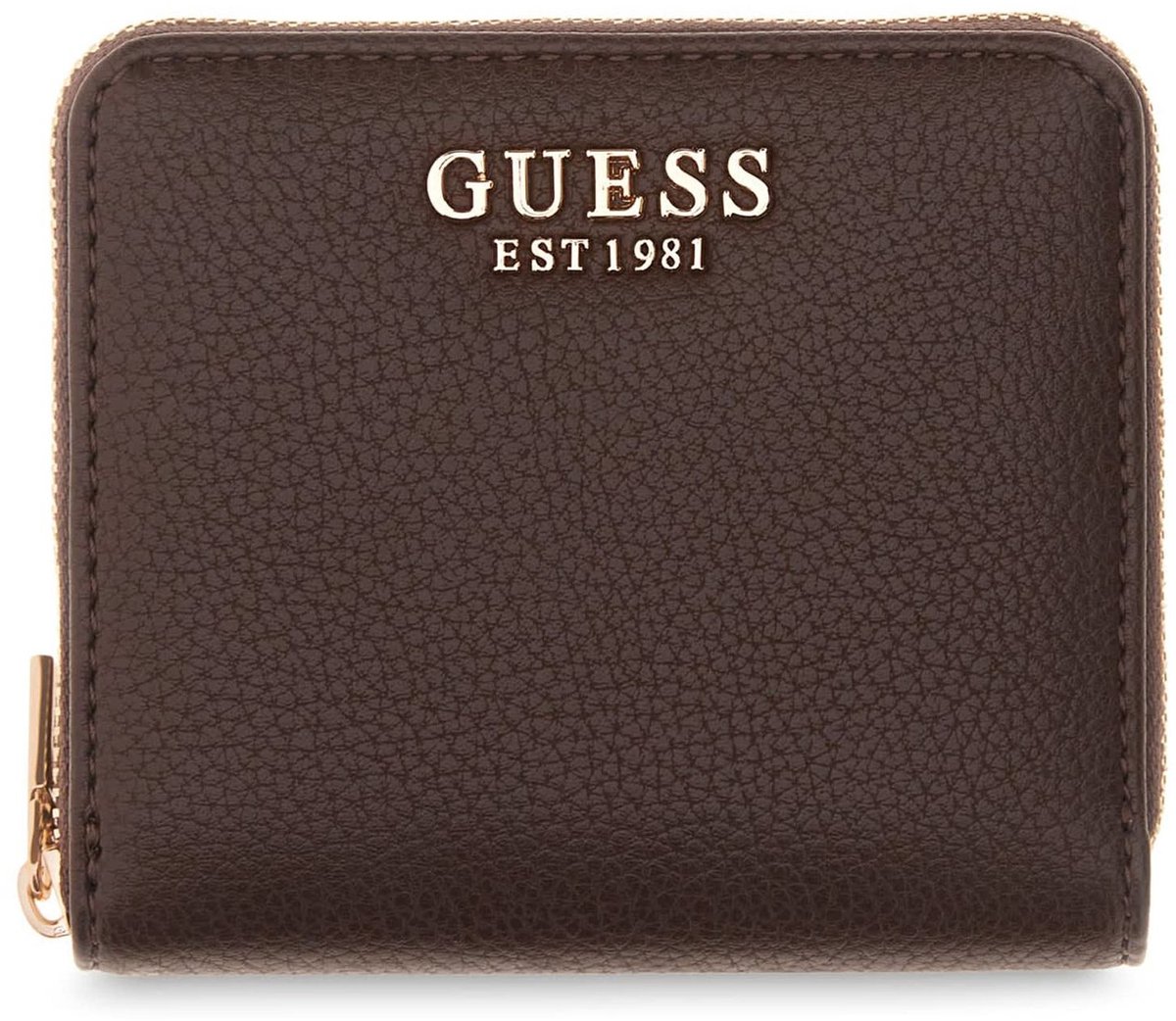 GUESS portemonnee Melody SLG Zip Around Wallet Brown donkerbruin