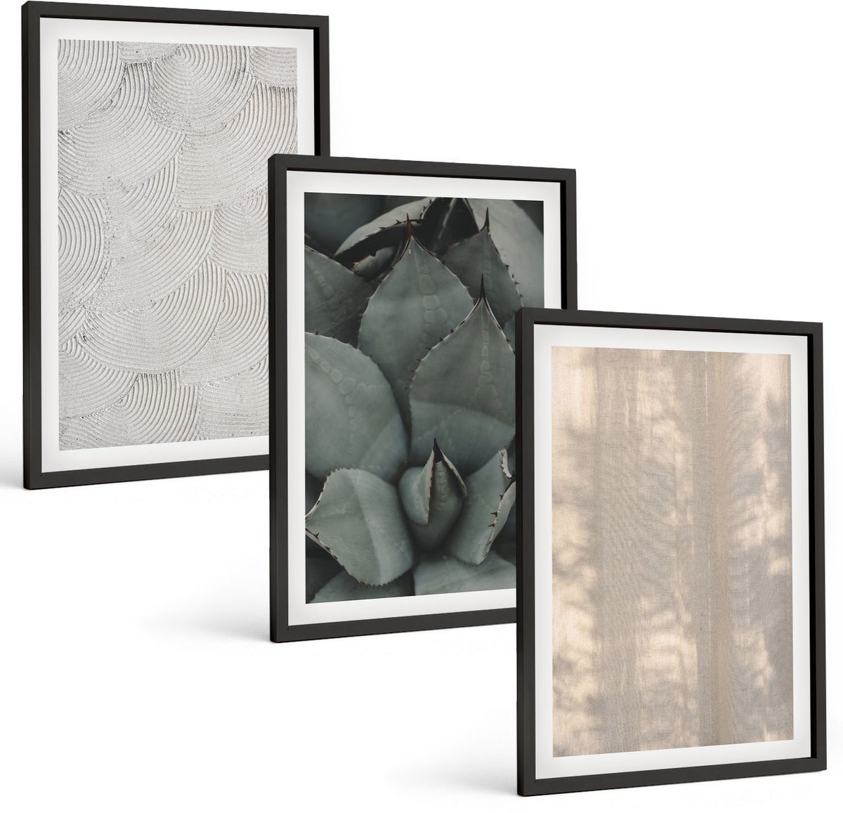 Tulup 4-Delige Schilderij Set - Zomerse texturen van dichtbij in een tropisch klimaat - 40 x 60 cm - Stijlvolle Muurdecoratie - Kantoor - Wanddecoratie