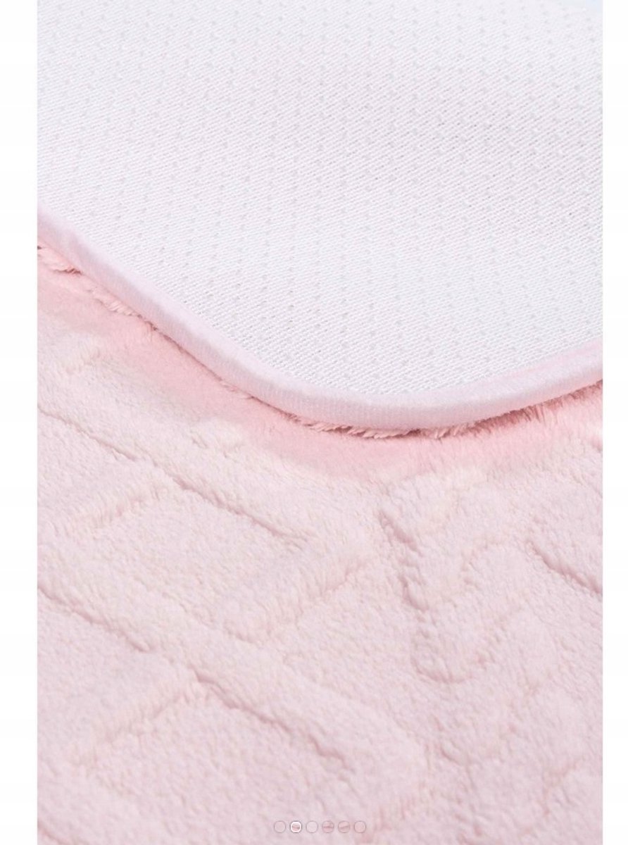 Zachte Boho Badkamermat Roze 50x80cm Antislip Wasbaar