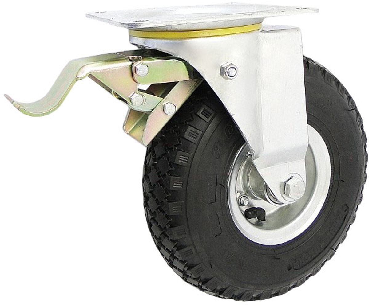 Pneumatische Wielen met Rem - 260mm - 170kg