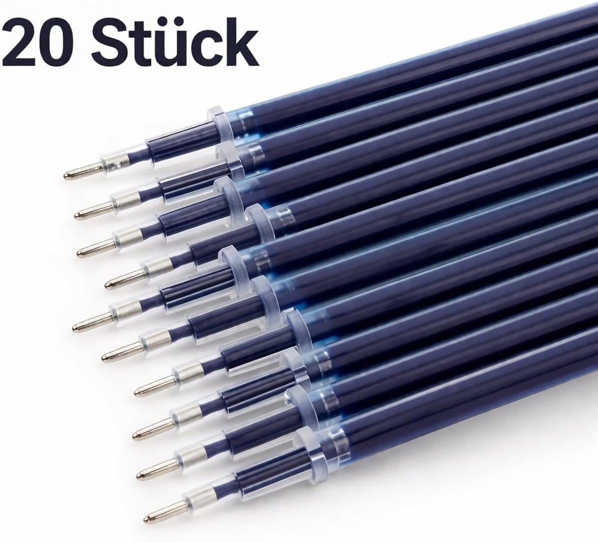 Gel pen navullingen 0.5 mm/0.3 mm - set van 20 - zwart, blauw en rood - soepel schrijven voor kantoor en school - ShopVlot