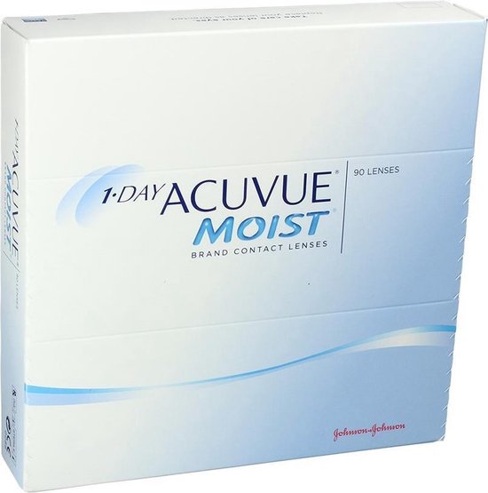 Acuvue Moist Contact Lenses 1 Day Replacement 5.00 BC/8.5 90 Units