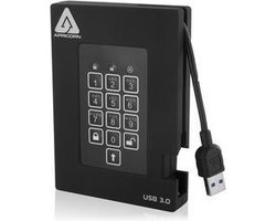 Apricorn Padlock Fortress - FIPS validated, 500GB USB 3.0