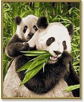 Schipper Schilderen op Nummer - Panda Beren - Hobbypakket