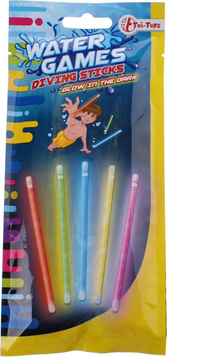 Toi-toys Opduik Sticks Glow In The Dark 5 Stuks - Water Speelgoed - Toi-Toys