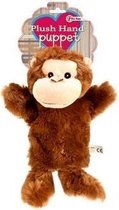 Pluche handpop chimpansee aap 21 cm