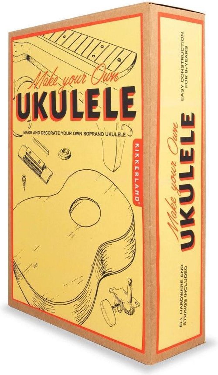 Kit Ukulele à monter soi-même Kikkerland - cadeau original pour un