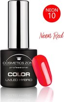 Cosmetics Zone Hypoallergene UV/LED Hybrid Gellak 7ml. Neon Red N10