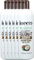 Inecto Naturals - Coconut Shampoo - 6 Pak - Voordeelverpakking