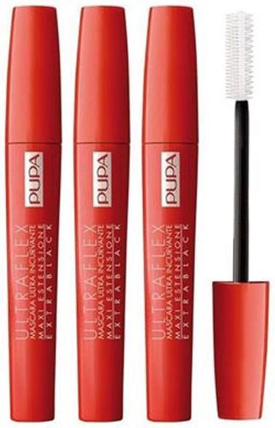 3 x Pupa Ultraflex Mascara extra black - zonder omdoos