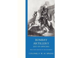 Bombay Artillery List of Officers