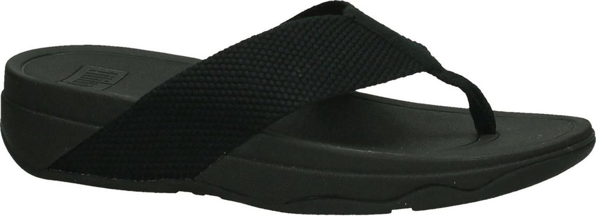 FitFlop - Surfa - Sportieve slippers - Dames - Maat 37 - Zwart - E84-001  -Black | bol