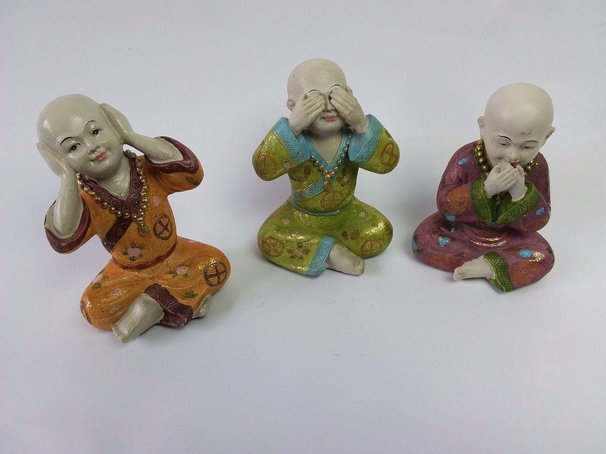 bol.com | Boeddha beeldjes Horen Zien Zwijgen