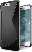 S-Style Zwart TPU Siliconen Case Hoesje voor Huawei P10 Plus