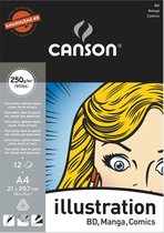 Canson Manga tekenblok DIN A4, 250 g/qm