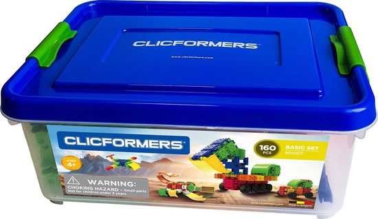 Clicformers bouwblokken - Basic 160 pcs bouwset - gepatenteerd constructie  speelgoed -... | bol.com