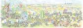 Legpuzzel Slag bij Waterloo, panorama getekend door Fabio Vettori 1080 stukjes