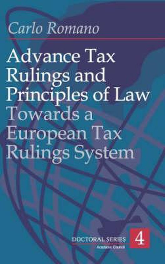 Advance Tax Rulings And Principles Of Law - cover