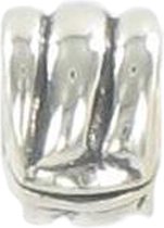 Quiges - 925 - Zilveren - Bedels -Sterling zilver - Beads - Spiraal Stopper Kraal Charm - Geschikt – voor - alle bekende merken - Armband Z284