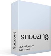 Snoozing - Dubbel Jersey - Hoeslaken - Lits-jumeaux - 180x200/220 cm - Bleu