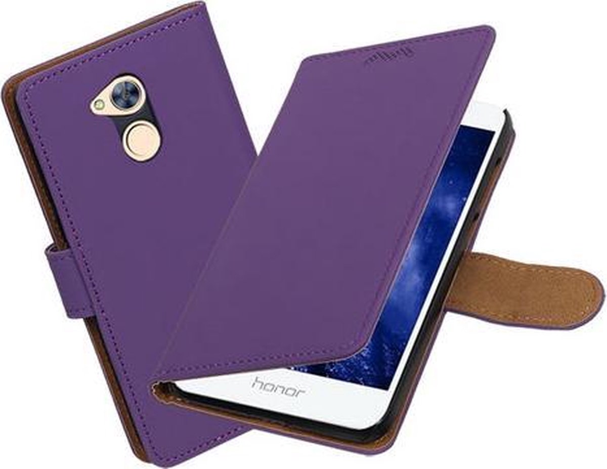 BestCases.nl Huawei Honor 6A Effen booktype hoesje Paars