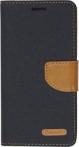 Canvas wallet case - Galaxy J7 - zwart - JEANS