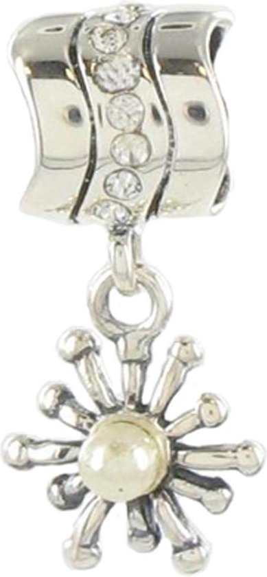 Quiges - 925 - Zilveren - Bedels -Sterling zilver - Beads - Zonnetje Kraal Charm - Geschikt – voor - alle bekende merken - Armband Z579