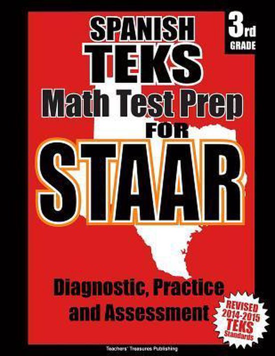 Spanish TEKS 3rd Grade Math Test Prep for STAAR - cover