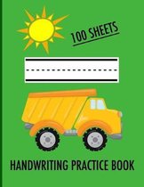 Kids Handwriting Practice Book Construction Vehicle Style