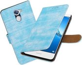 BestCases .nl Coque Huawei Y7 / Y7 Prime Mini Snake Book Type Turquoise