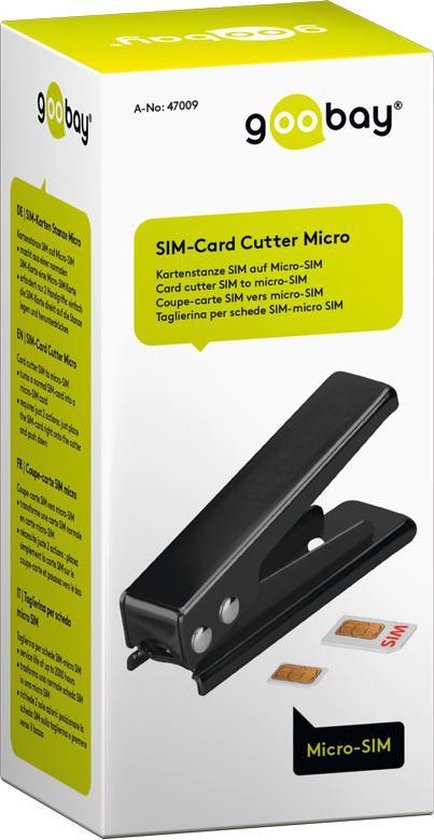 Simkaart-Kniptang(Sim Naar Micro-Sim) Zwart | bol.com