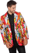 Hawaii & Carribean & Tropisch Kostuum | Tropisch Kaketoe Papegaai Colbert Man | Maat 60 | Carnaval kostuum | Verkleedkleding