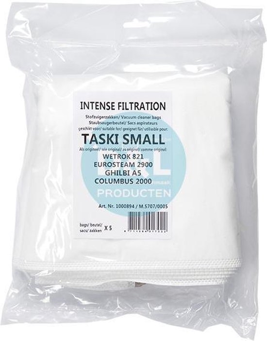 PakTrade 10 Sacchetti Carta Per Aspirapolvere – Compatibili Con Elektroma S85, Eurosteam 2900, Ghibli AS5, Taski, Cleanfix