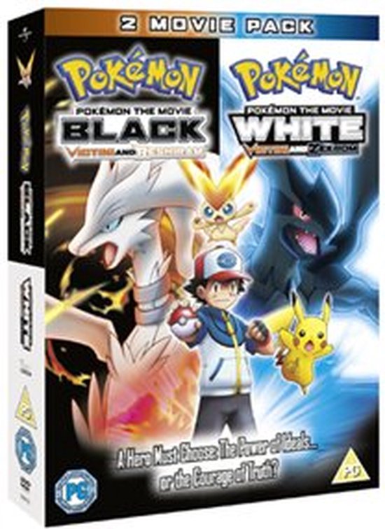 Pokemon the Movie: Black & Pokemon the Movie: White (Double Pack) [DVD] Used