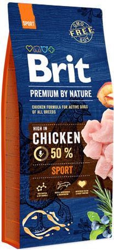 Brit Premium by Nature hondenvoer Sport 15 kg - Hond | bol.com