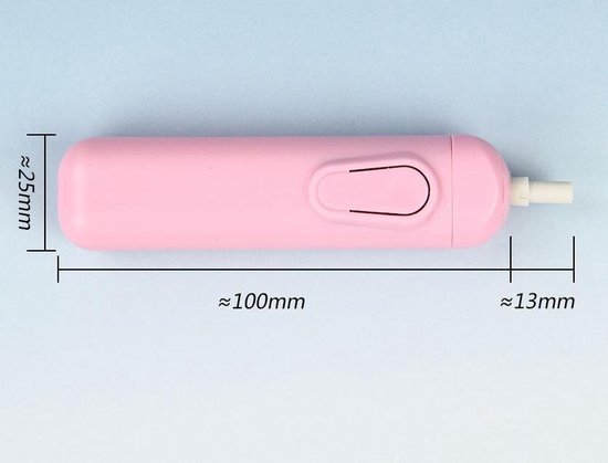 Elektrische gum roze + 20 reservegummetjes - Pippashop