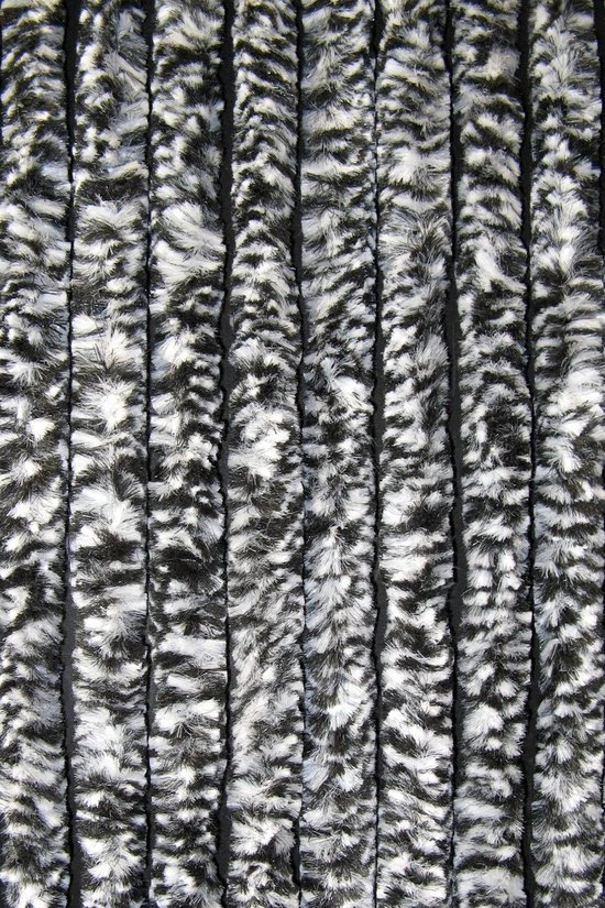 Cortenda kattenstaart vliegengordijn zwart/wit gemeleerd - x 230 cm | bol.com