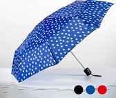 Polka Dot Vouwbare Paraplu - Blauw