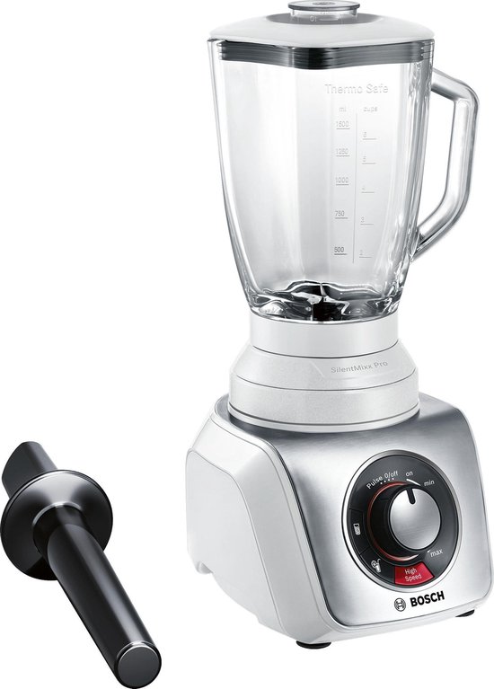 Bosch MMB66G5M SilentMixx Pro Blender Wit RVS