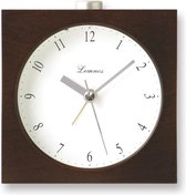 Houten wekker 'Nocturne' kleur Donker Bruin
