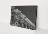 Maisons cubiques | Rotterdam | Noir – blanc| Villes | Tissu en toile | Décoration murale | 60 cm x 40 cm | Peinture | Photo sur toile