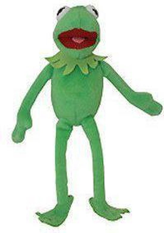 Groene achtergrond Meestal Uittrekken Pluche Kermit de Kikker knuffel 20 cm | bol.com