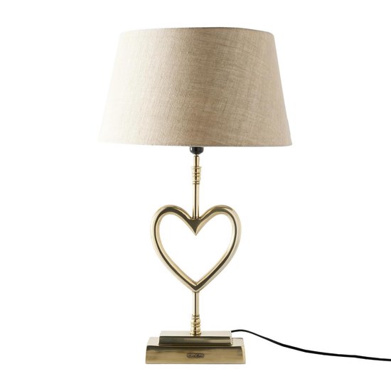 Blauwe plek Leggen Cataract Riviera Maison With Love Table Lamp soft gold - Tafellamp - Goud | bol.com