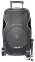 Mobiele geluidsinstallatie - Vonyx AP1500PA met Bluetooth en 3 microfoons - 800W