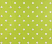 Dutch Wallcoverings Papierbehang stippen - groen/wit