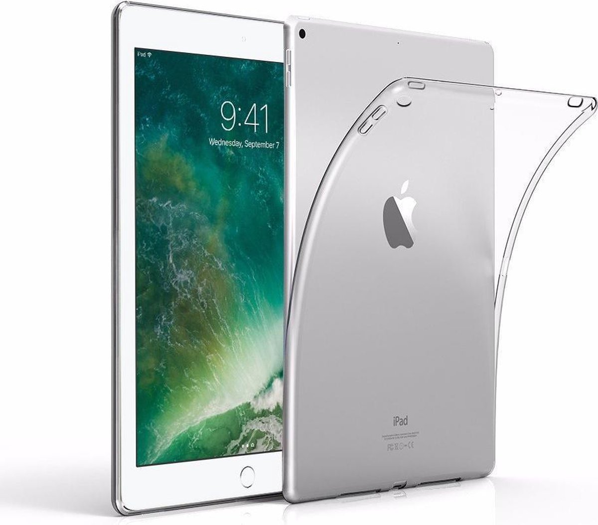 Hoes geschikt voor iPad Hoes 2017 / 2018 9.7 inch - Transparant