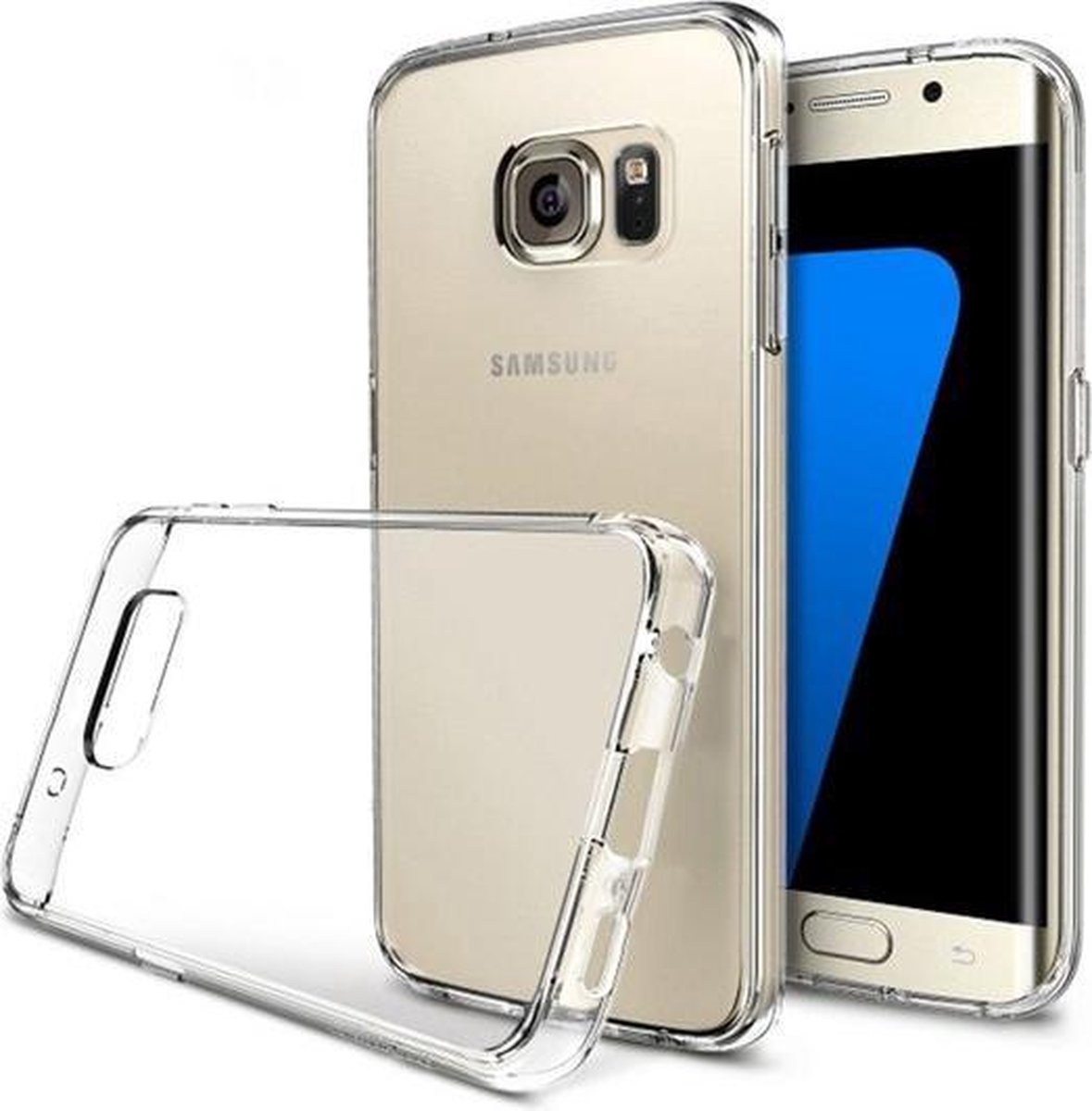 SMH Royal - Ultradun Siliconen hoesje geschikt voor Samsung Galaxy S7 Edge Transparant