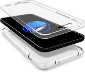 Hoesje geschikt voor Apple iPhone 8 / 7 - Voor en Achterkant 360 Graden Bescherming Shockproof Siliconen Gel TPU Case Screenprotector Transparant Cover Hoesje - (0.5mm)