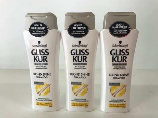 Gliss Kur - 3 STUKS - Shampoo blond | bol.com