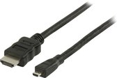 Valueline Vlvp34700b10 High Speed Hdmi Kabel met Ethernet Hdmi - Hdmi Micro-connector 1,00 M Zwart